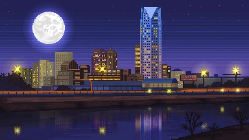 Starlit Cityscape